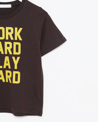WORK Lettering Short-Sleeved T-Shirt