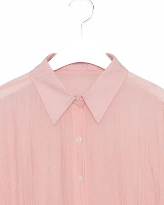 Roll-up collar shirt
