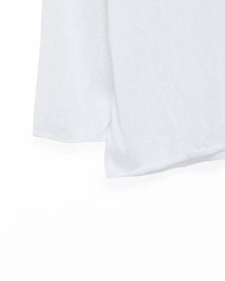 Off-shoulder lettering knit