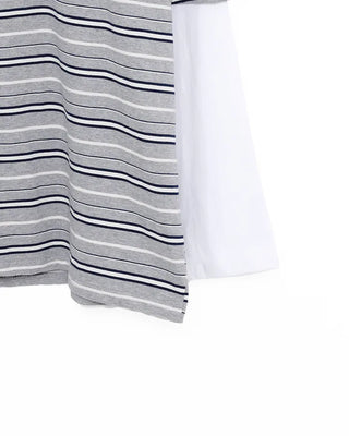 (Unisex) Striped Layered T-Shirt