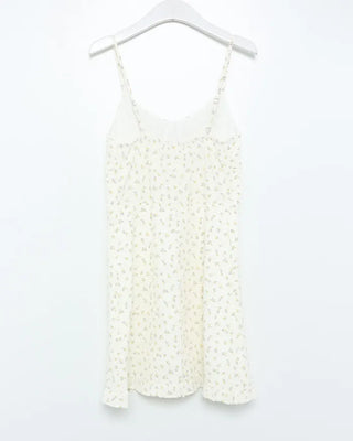 Mini Flower Ribbon Mini Dress
