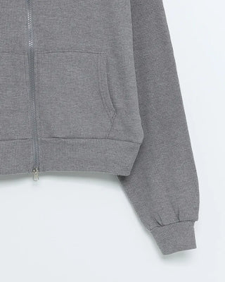 Waffle Double Zip Hoodie
