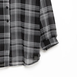 Loose check shirt