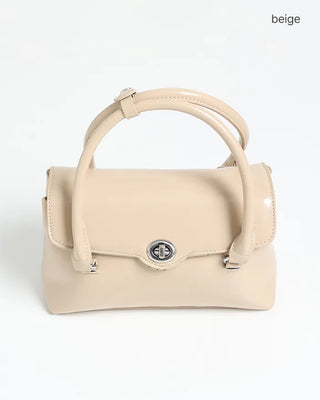 Square Silver Buckle Point Bag
