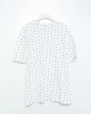 Flower Loose Fit Half Sleeve T-Shirt
