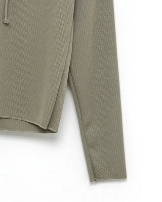 String detail hoodie