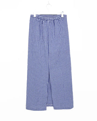 Gingham check maxi skirt