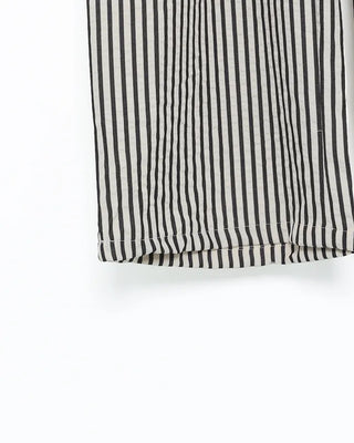 Striped elastic waist pants