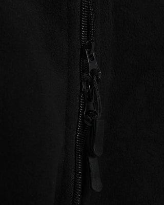 Cropped fleece hooded parka