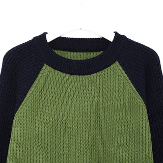 (Unisex) Raglan Bicolor Knit