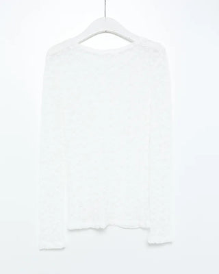 Slim lace long-sleeved cut and sew
