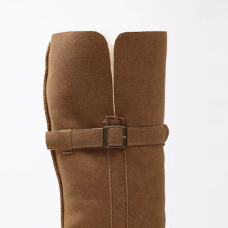 Long sheepskin boots