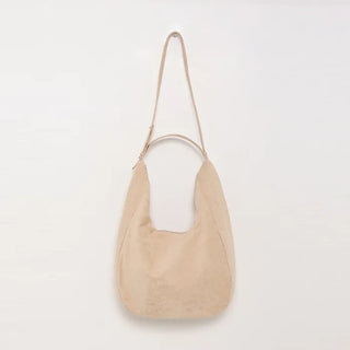 Strap Suede Shoulder Bag