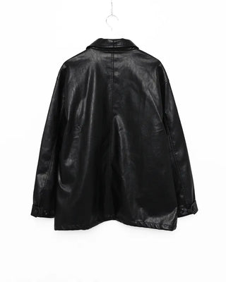 Leather work jacket