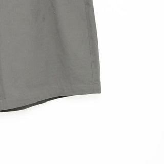 Pleated cotton shorts
