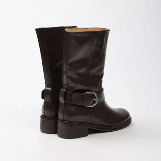 One-buckle half boots