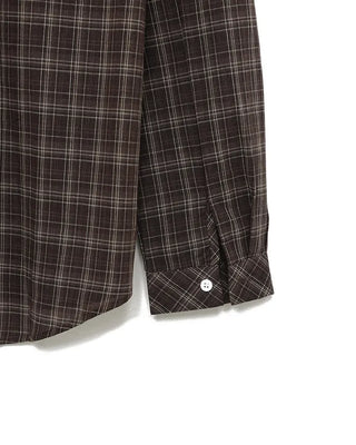 One-patch pocket check shirt
