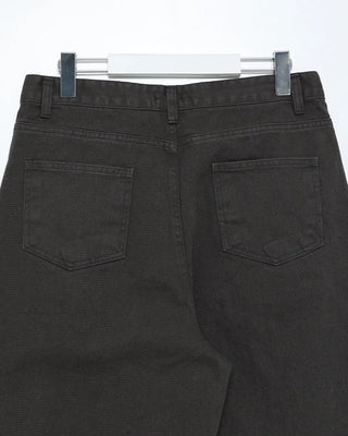 Rivet-Curved Denim Pants