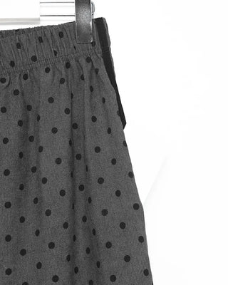 Polka dot corduroy track pants