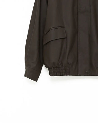 Oversized eco-leather jacket