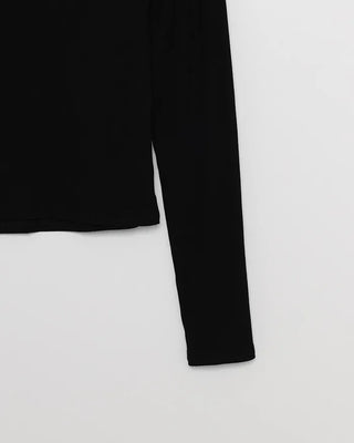 V-neck see-through bicolor T-shirt