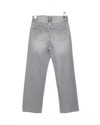 Simple straight-leg jeans