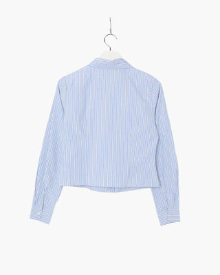 Striped Crop Long Sleeve Shirt