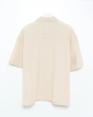 (Unisex) Vintage-Like Check Short-Sleeve Shirt