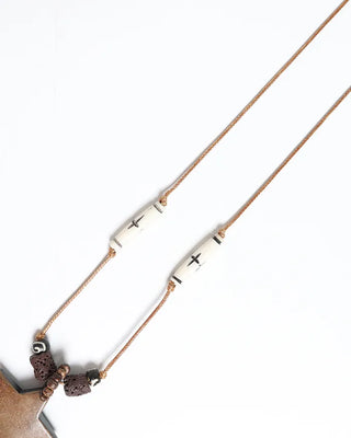 Wood Star Necklace