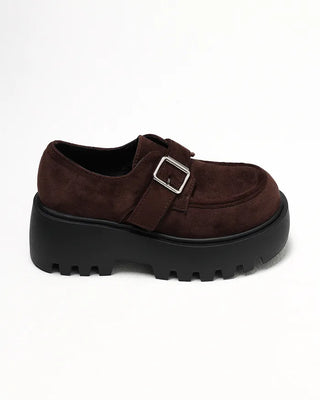 Buckle Platform Loafers