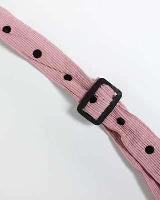 Dot Shirring Ribbon Shoulder Bag