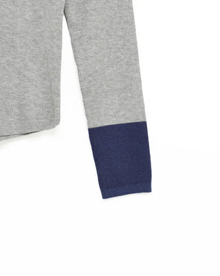Half-open long-sleeve T-shirt