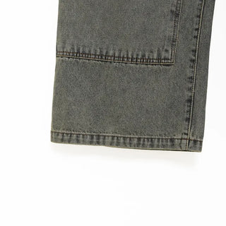 (Unisex) Vintage Wash Denim Pants