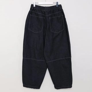 (Unisex) Stitched Balloon Denim Pants