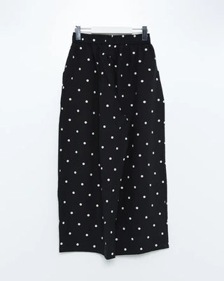 Linen Dot Wide Easy Pants
