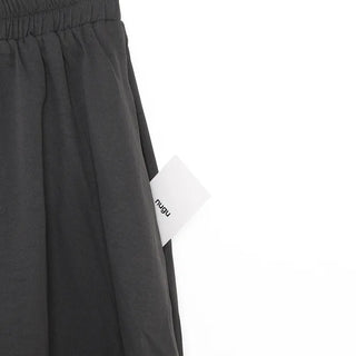 Balloon Fit Suede Long Skirt