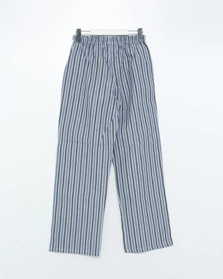 Wide-fit striped easy pants