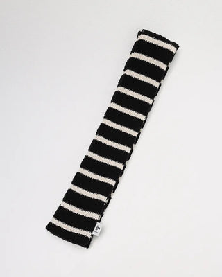 Striped Slim Knit Scarf