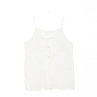 Layered sheer ribbon sleeveless top