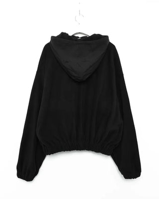 Cropped fleece jacket