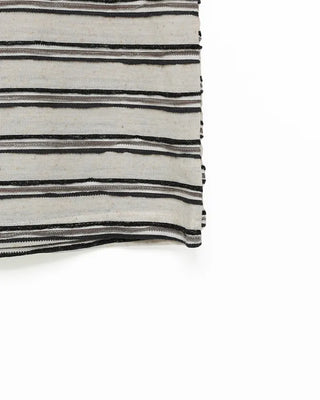 Two-tone border half-sleeve T-shirt