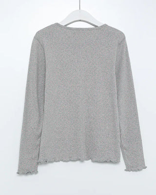 Flower Pointelle T-shirt