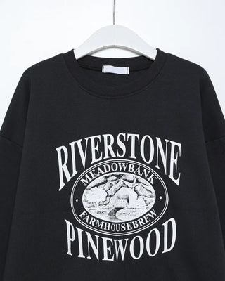 WOOD print sweatshirt