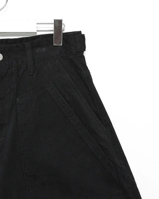 Snap pocket balloon cotton pants