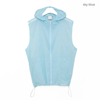 (Unisex) Square Hooded Light Anorak Vest