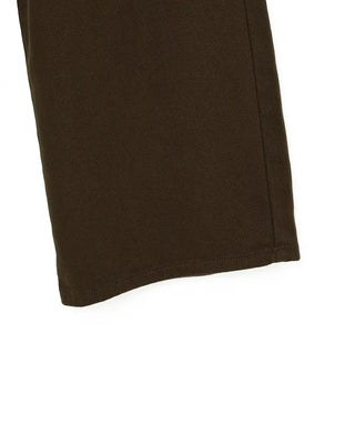 Back buckle cotton pants