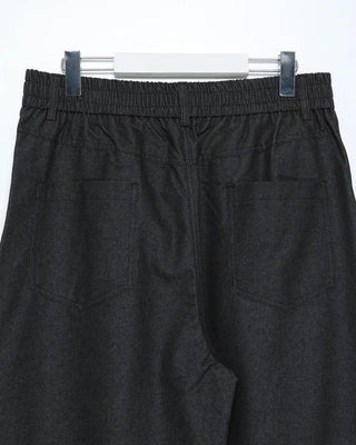 Two-pleat wide-leg pants