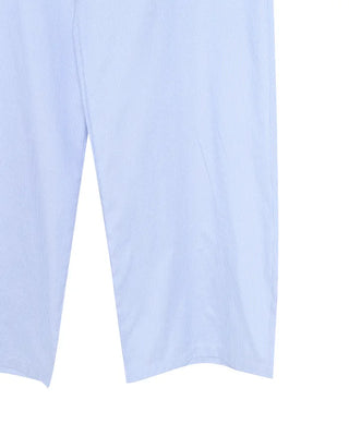 Color-blocked mini striped pants