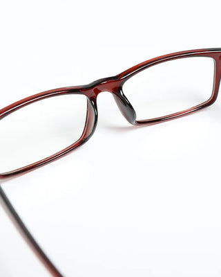 Square acrylic frame glasses