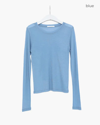 Tencel Basic Long Sleeve T-Shirt
